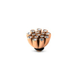 Twisted Coral Stone Top Rose Gold