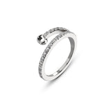 Twisted Tamina Stainless Ring Base 7.5mm