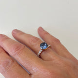 Twisted Aquamarine Ring