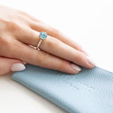 Twisted Aquamarine Ring
