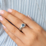 Vivid Radiant Denim Ring