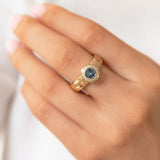 Vivid Radiant Denim Ring