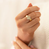 Vivid Vicky Antique Lemon Ring