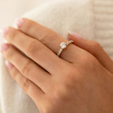 Twisted Glint CZ Ring