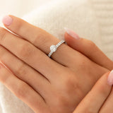 Twisted Glint CZ Ring