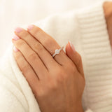 Twisted Glint CZ Ring