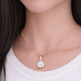 tear drop pendant with a Crystal cubic zirconia stone