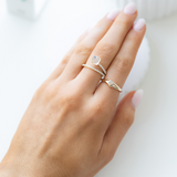 Twisted Tamina Rose Gold Ring Base 7.5mm