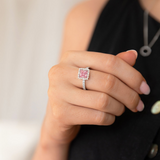 Vivid Vive CZ Antique Pink Ring