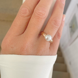 Twisted Tracy Pearl Ring