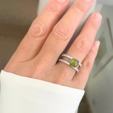 Twisted Olive Box Ring