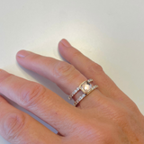 Twisted Salmon Box Ring