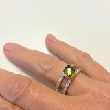 Twisted Olive Box Ring