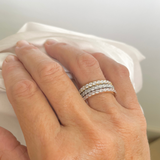 Stackable Saddy Eternity Silver