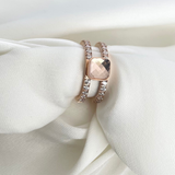 Twisted Salmon Box Ring