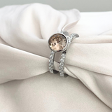 Twisted Trista Salmon Ring