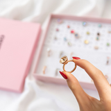 Twisted Tessa Halo Ring