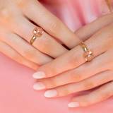 Twisted Antique Rose Ring