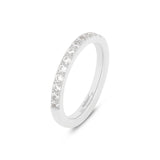 Stackable Saddy Eternity Silver