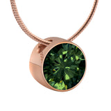 Melano Olive Rose Gold Pendant