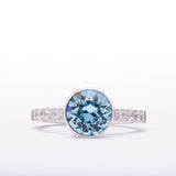 Twisted Aquamarine Ring