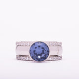 Twisted Blue Ring Set