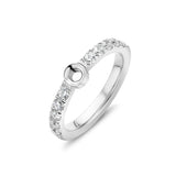 Twisted Tracy CZ Silver Ring Base 3mm