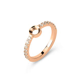 Vivid Vive CZ Rose Gold Ring Base 2.5 mm