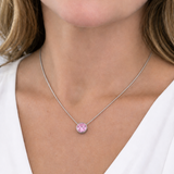 Melano Pink 8mm Rose Gold Pendant