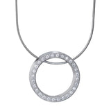 Melano Elegance Stainless Silver Pendant with chain