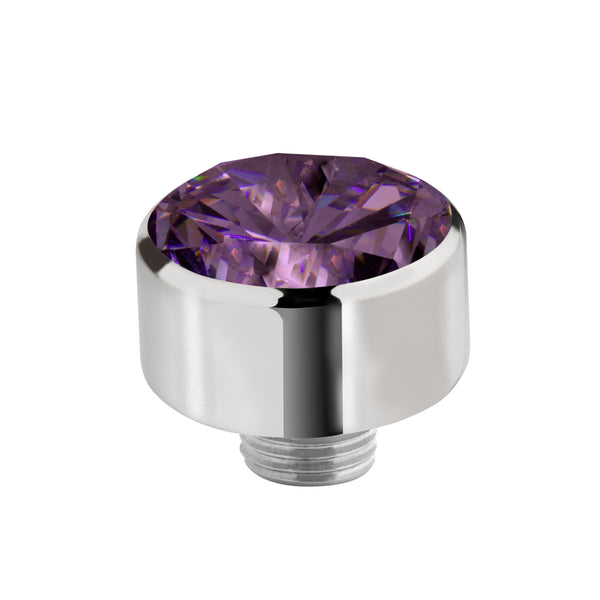 Sturdy Top | 8mm Purple | Silver