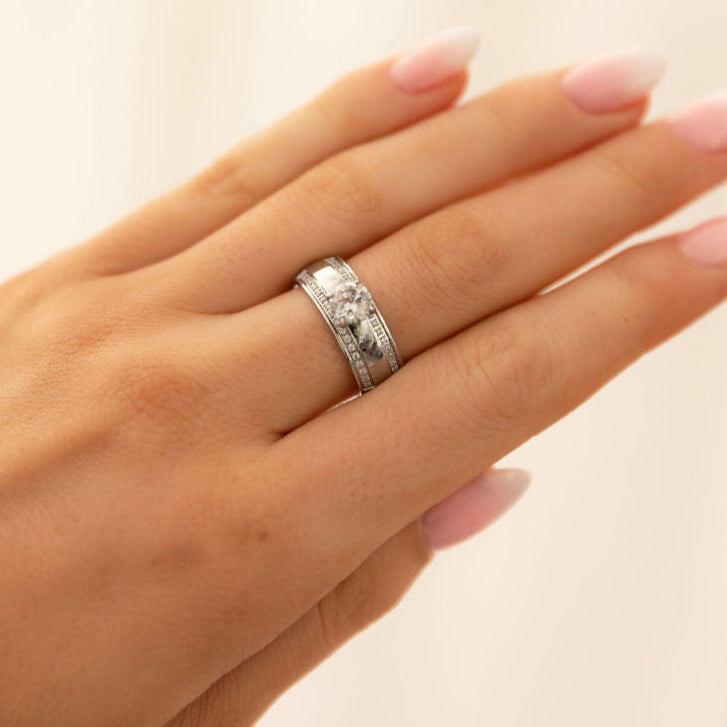 Twisted Tierra Silver Ring Base 6mm