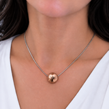 Melano Rose Gold Shiny Ball Pendant