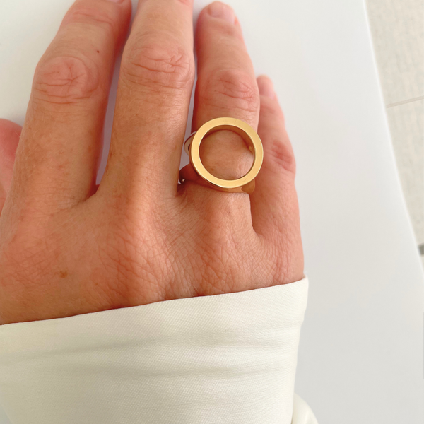 Melano Cover Ring | Gold | 10mm