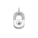 Twisted Collection Teddy pendant | Silver