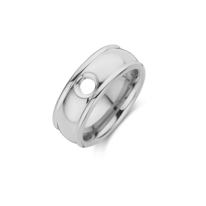 Vivid Range NOTCH  Silver stainless Ring Base