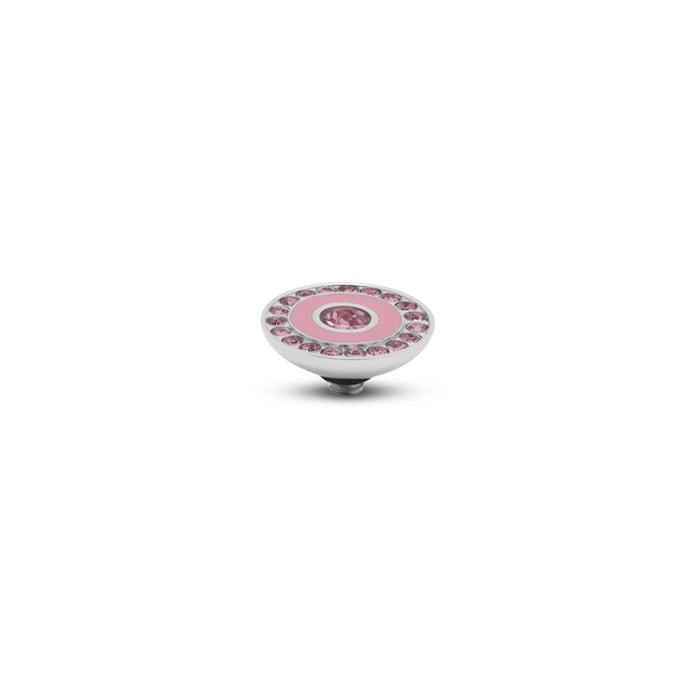Resin CZ | Light Pink | Silver |10mm