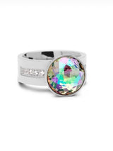Silver Aurora Borealis Ring