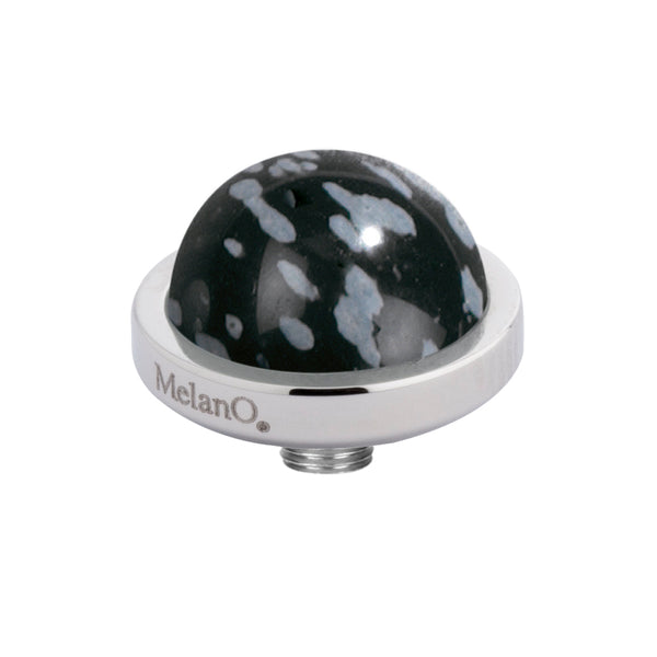 Gem | Snowflake Obsidian | Silver | 10mm