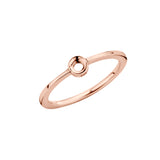 Twisted Petite Rose Gold Ring Base 1mm